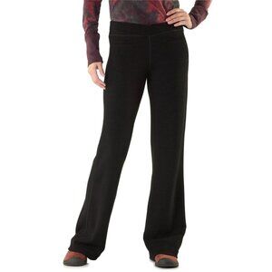 Ibex Izzi Pant Heavyweight Wool Stretch Crossover Waistband Medium Black